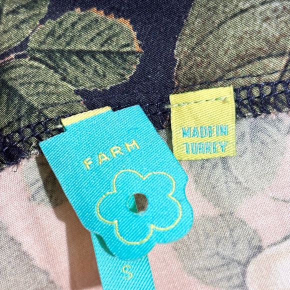 Farm Rio Anthropologie Floral Viscose Kimono Style Blouse Small - Picture 5 of 12